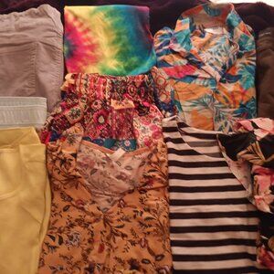 BUNDLE, WOMENS, XL, MIXED CLOTHING AND SHOES